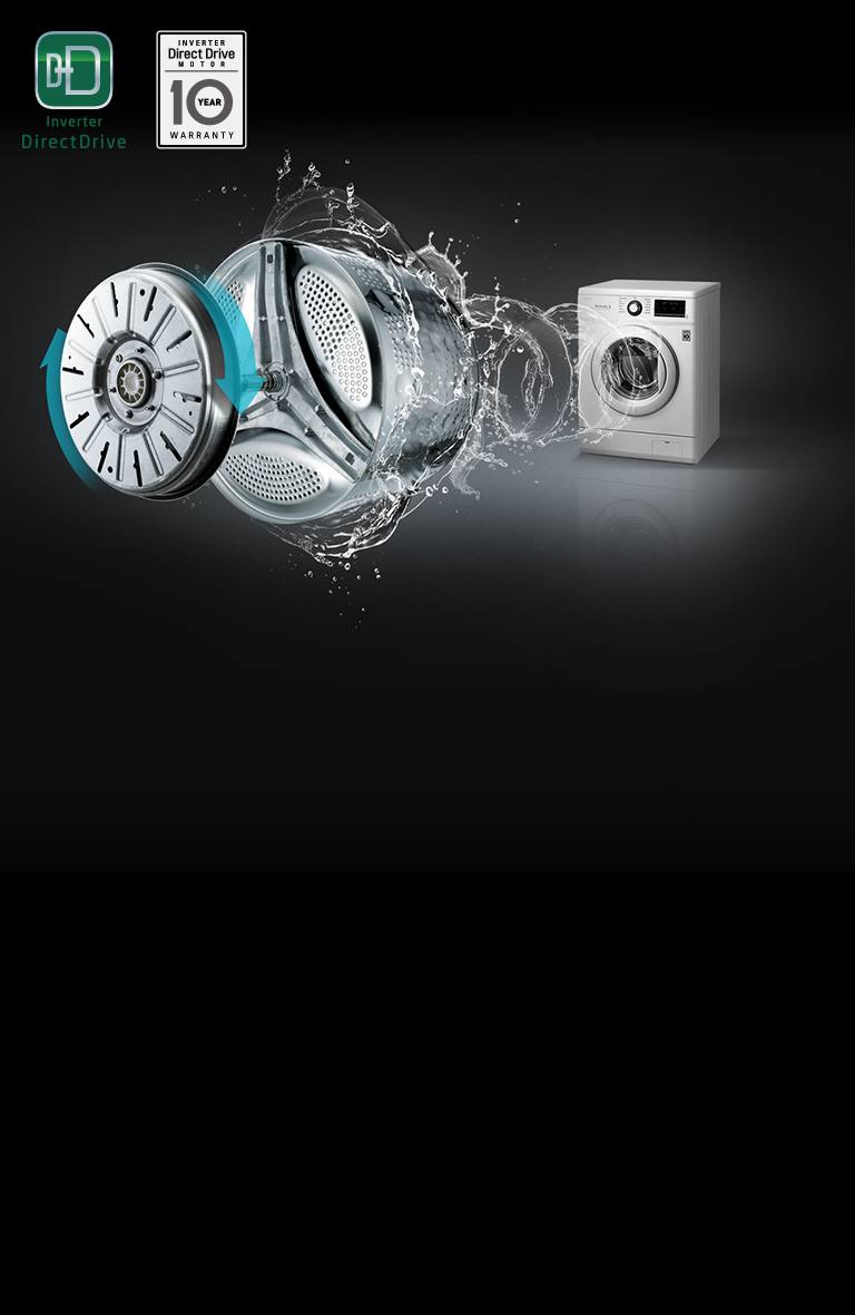 LESS VIBRATION, LESS NOISE with Inverter Direct Drive